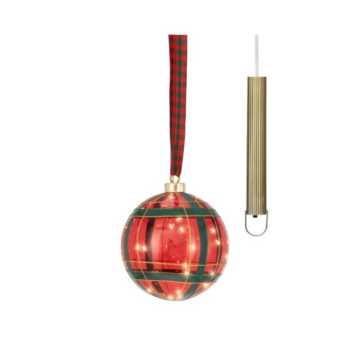SFERA VETRO 30 LED SCOZZESE D.14